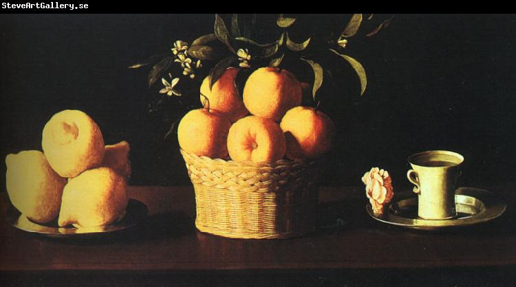Francisco de Zurbaran Still Life with Oranges and Lemons